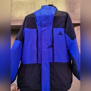 Vintage Nike ACG Blue/Purple Hooded Parka Jacket
